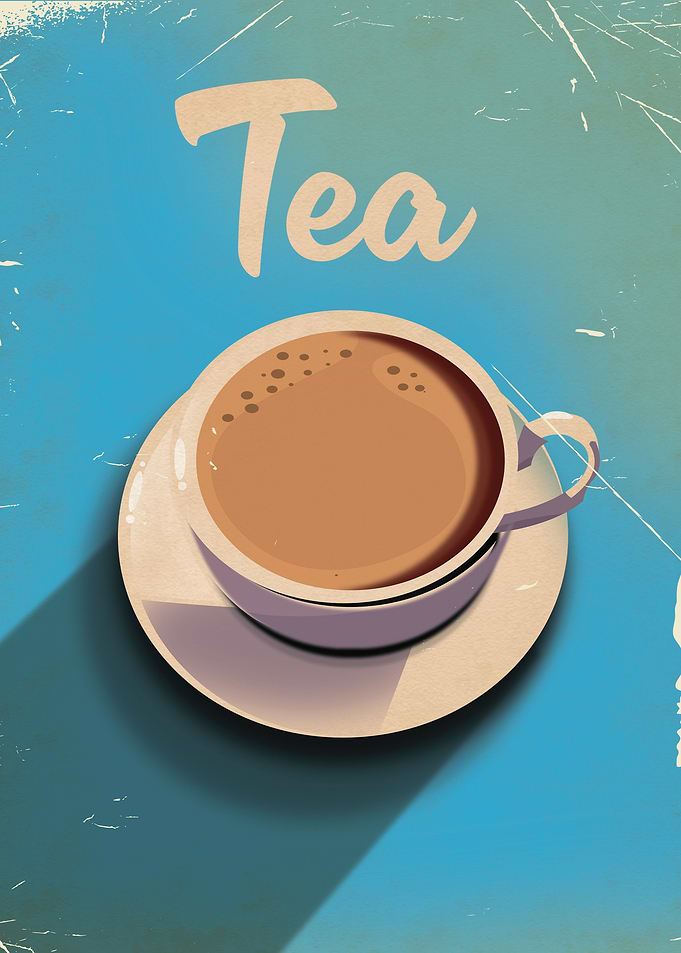 Vintage style Tea Ad