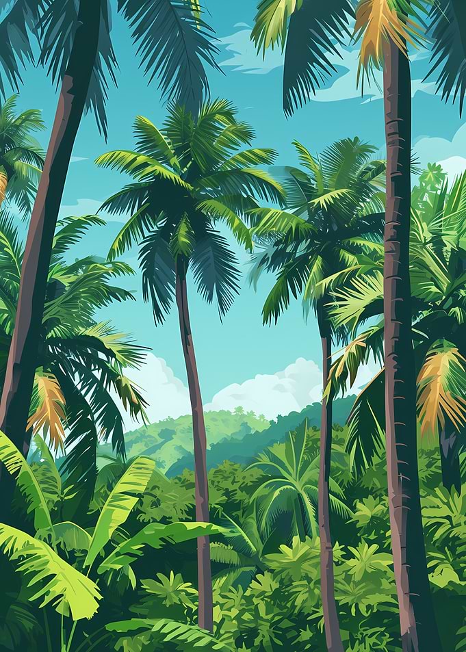 Tropical Palm Trees