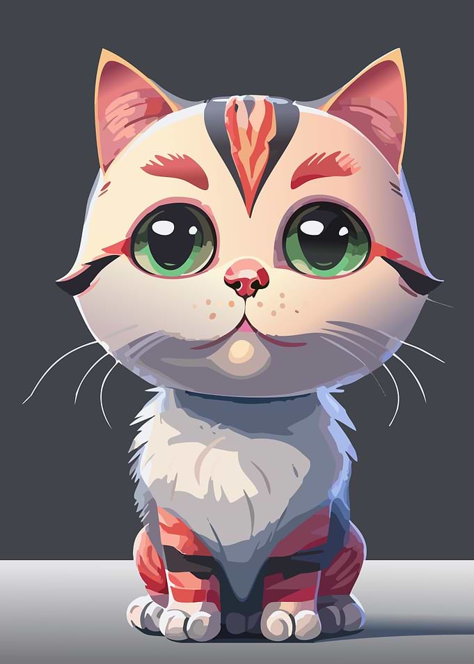 Colourful Cat