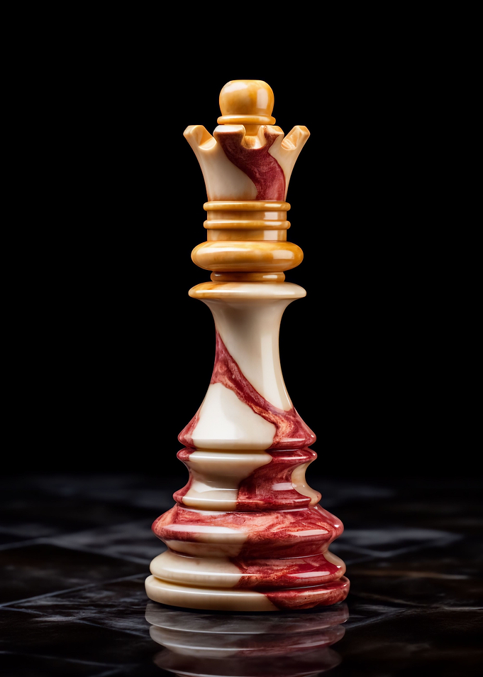 Marble Red Gold Queen