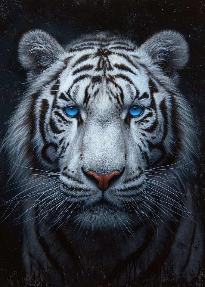 White Tiger Portrait