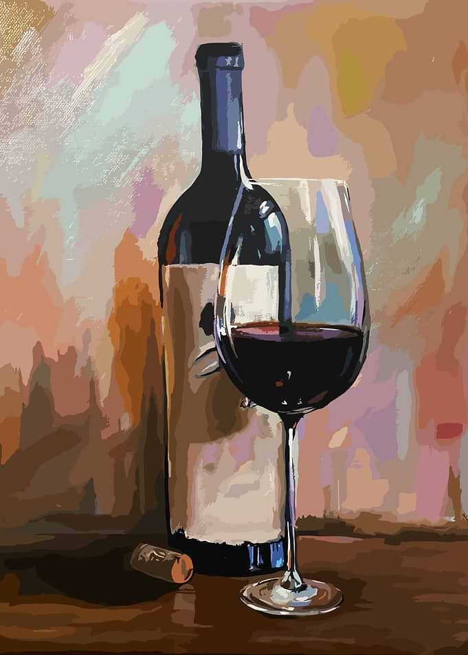 Wine Bar drink painting 2