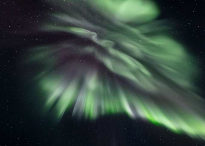 Colorful Auroral Corona