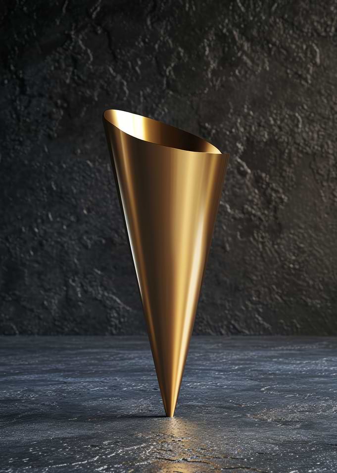 3D Dark Gold