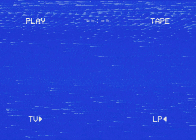 VHS bad tracking play tape