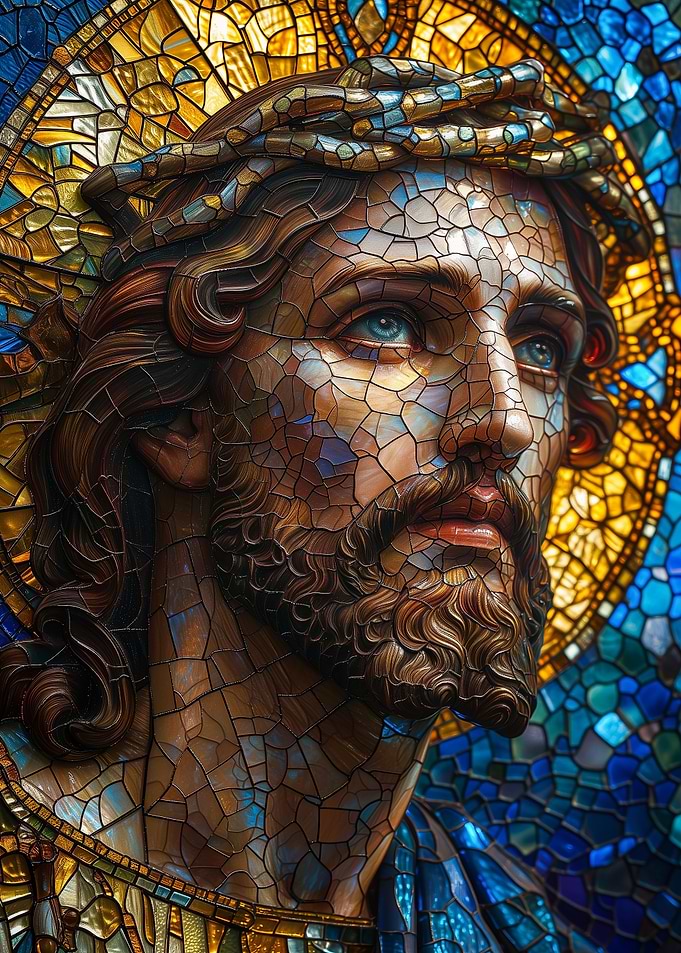 Jesus Christ Stained Glass