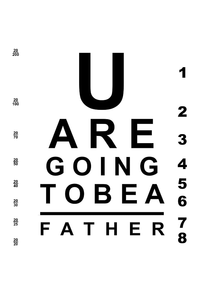 Going to be a father chart