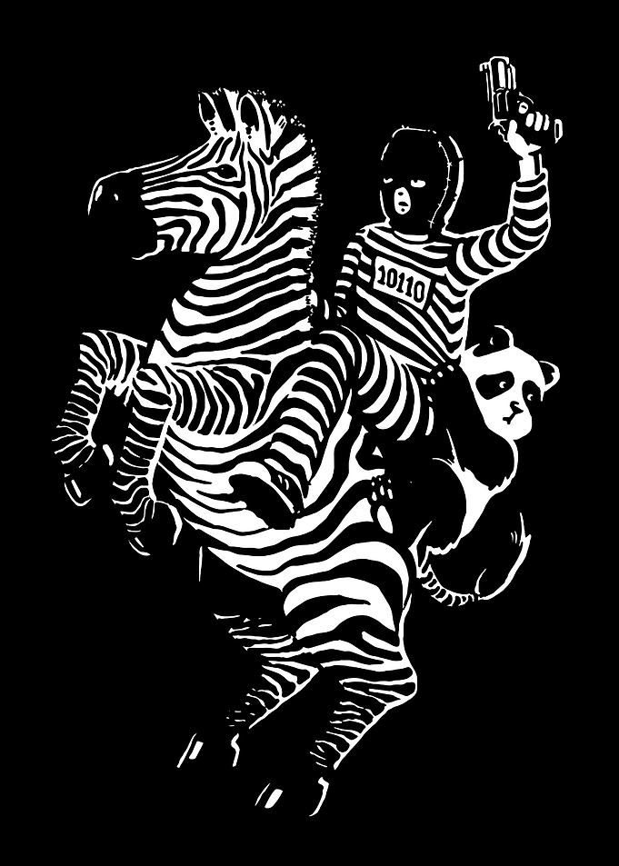 Black white art