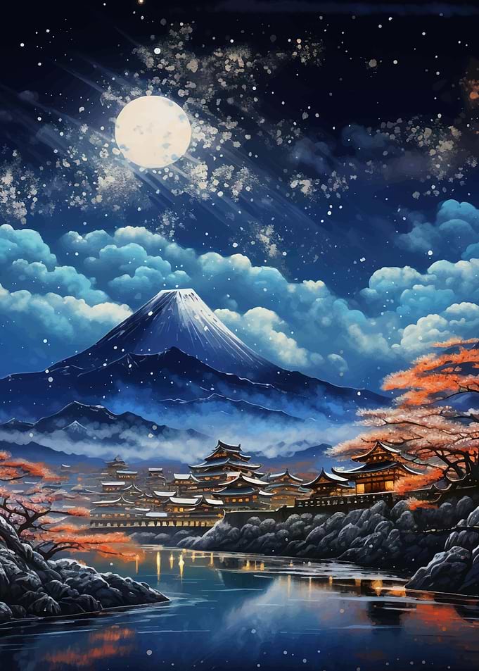 japanese night sky