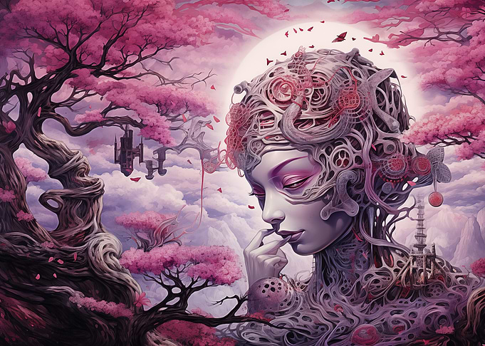 Digital Sakura Face