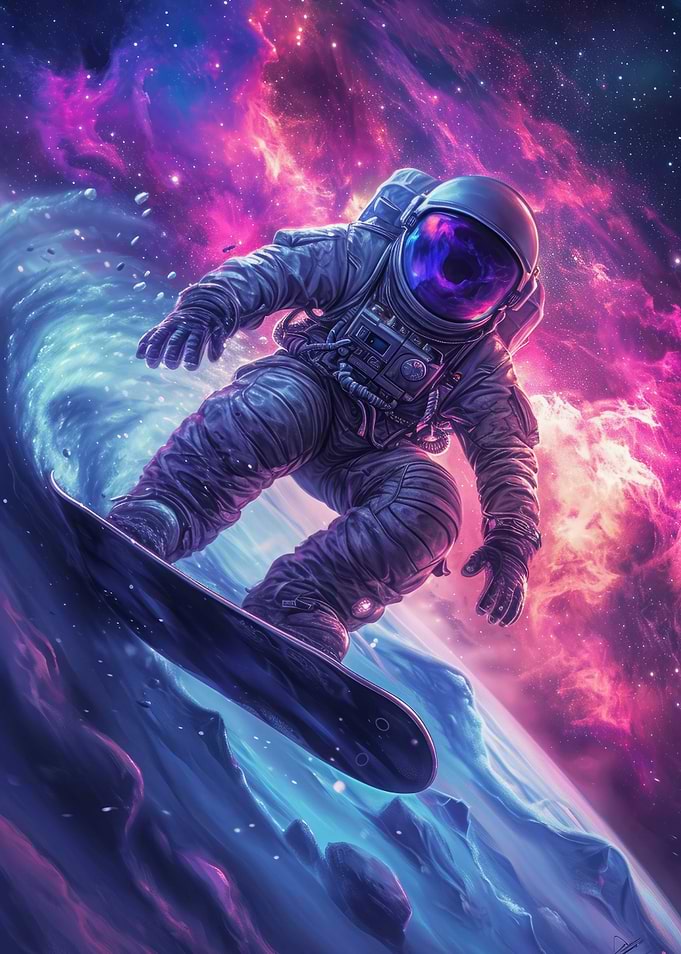 Surfing Astronaut