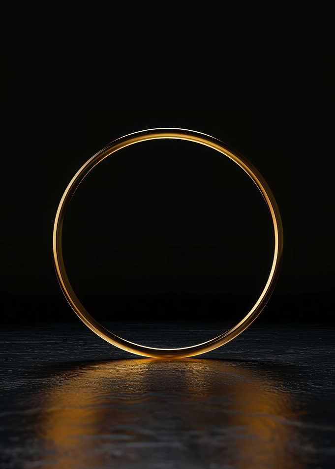 3D Dark Gold