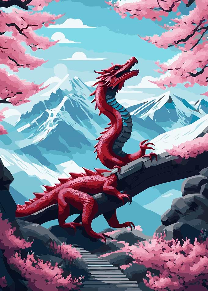 Dragon Cherry Blossom 6