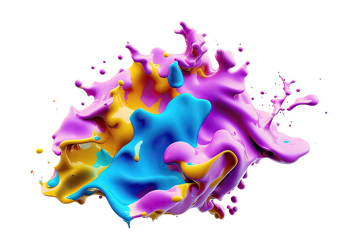 Paint air blob suspended m