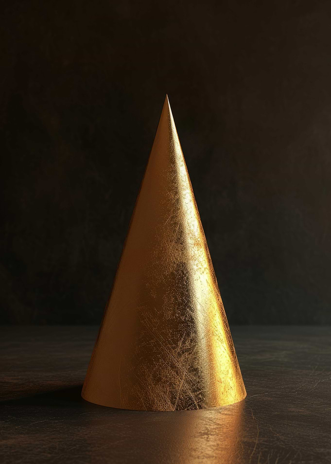 3D Dark Gold