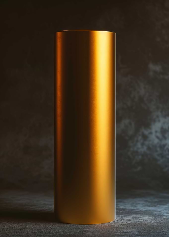 3D Dark Gold