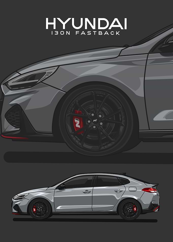 hyundai i30n fastback grey