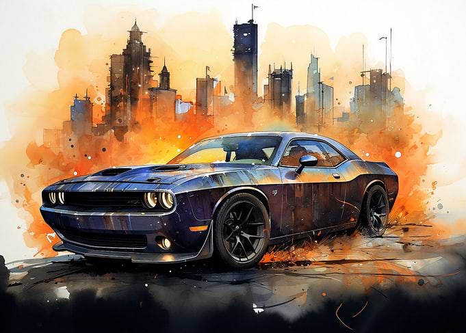Dodge Challenger SRT hot