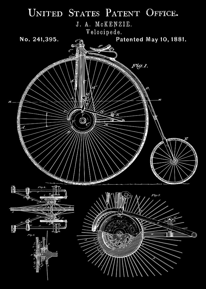 Velocipede Patent Art