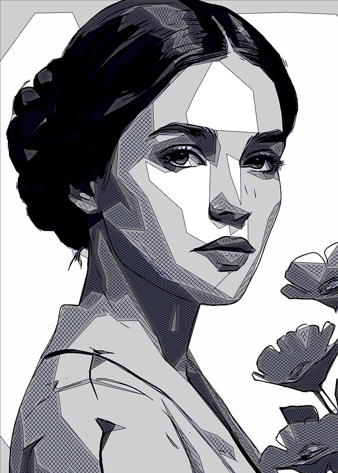 Pop Art Woman Portrait 15