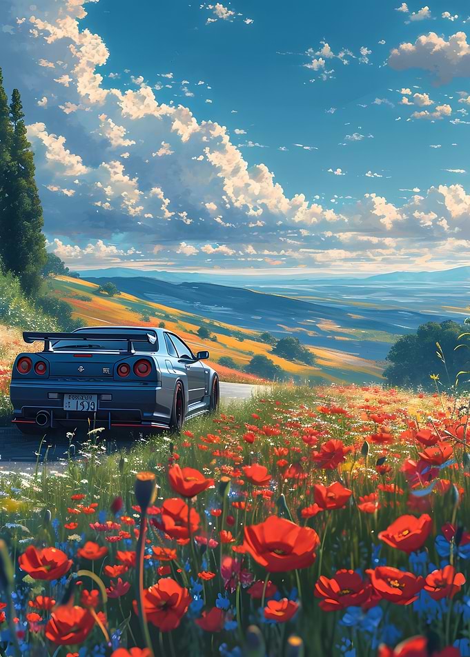 Nissan Skyline r34 Anime