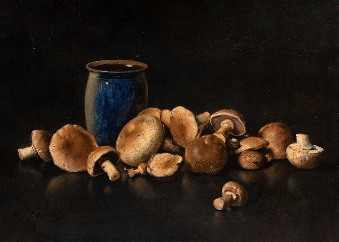 Still Life with Blue Vase