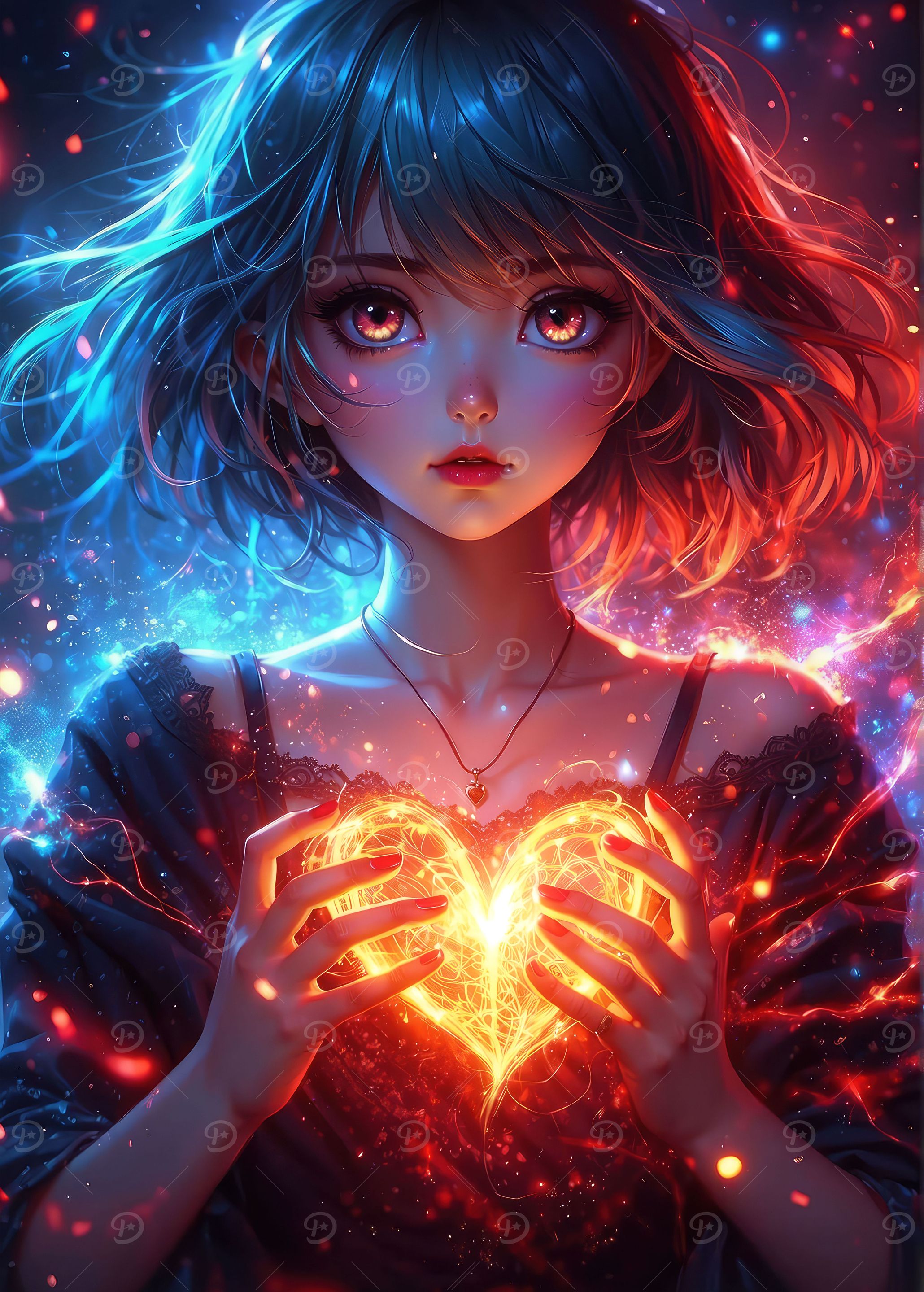 Her glowing heart