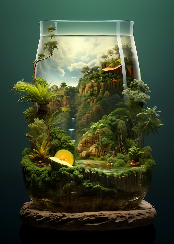 Colorful Nature Cocktail