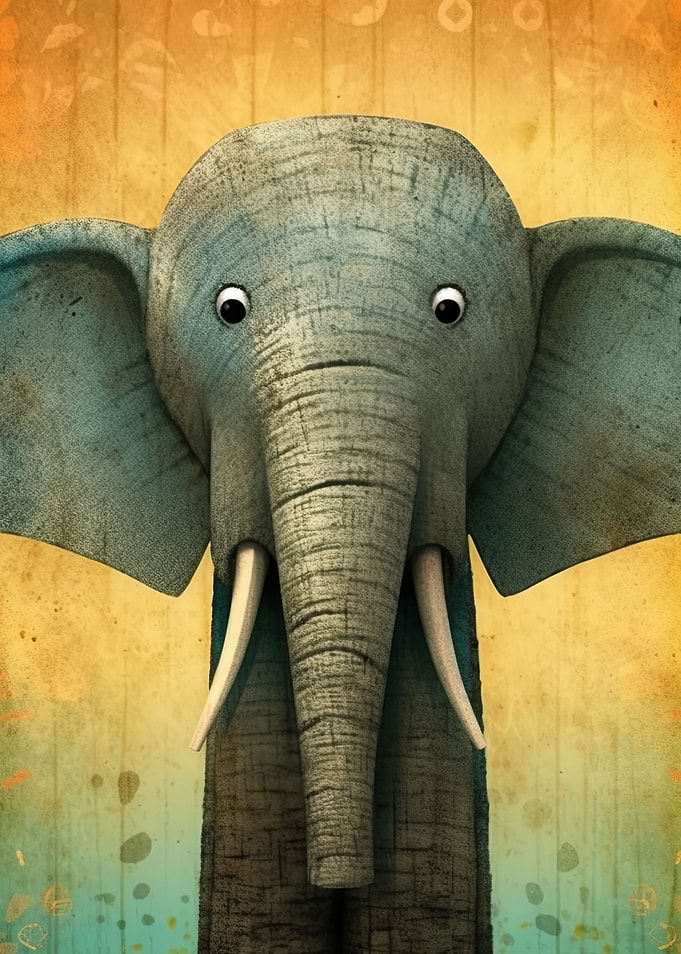 Cute Elephant Illustration