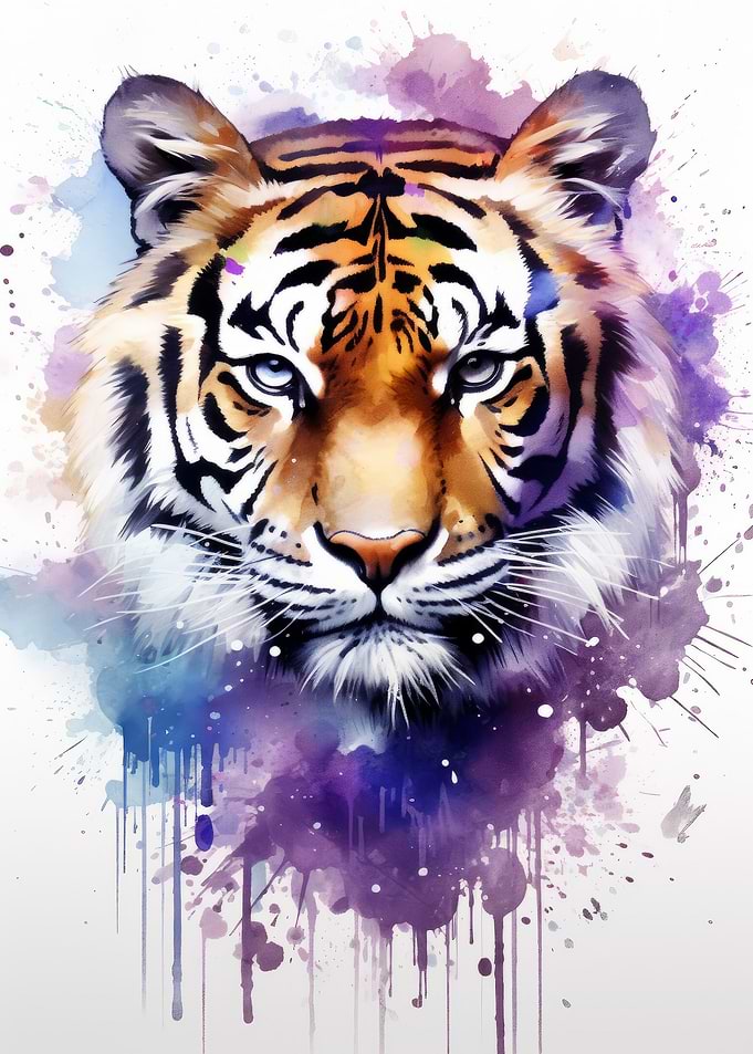 Tiger Watercolor
