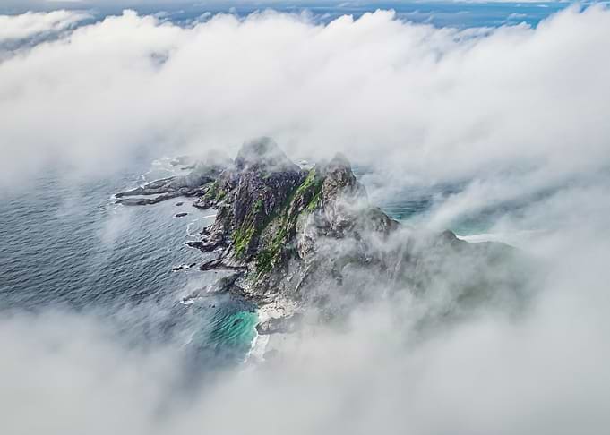 Beach Among Clouds