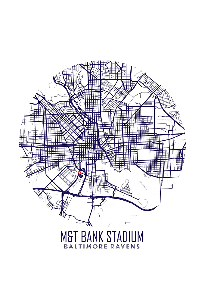M T Bank Stadium Map