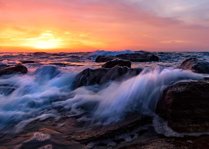 Splash of seawater