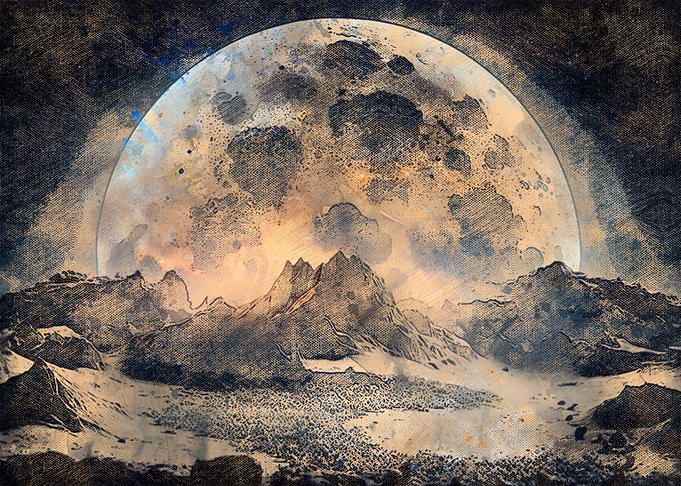 Moon Wallpaper Art