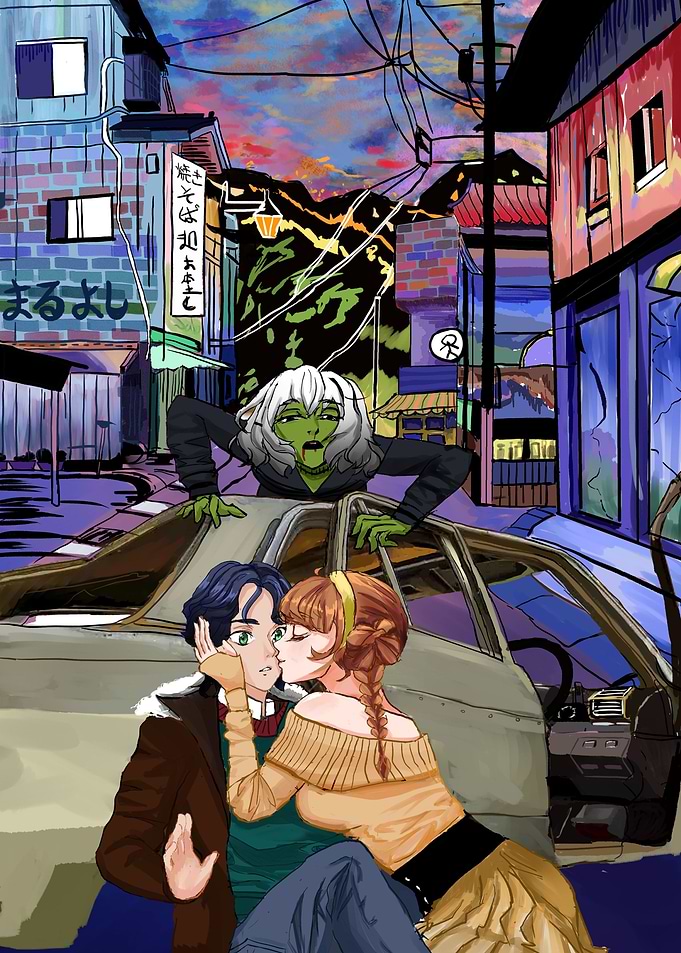 anime japan halloween kiss