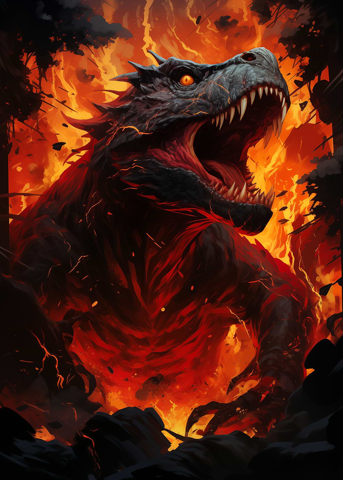 T Rex Dinosaur Inferno