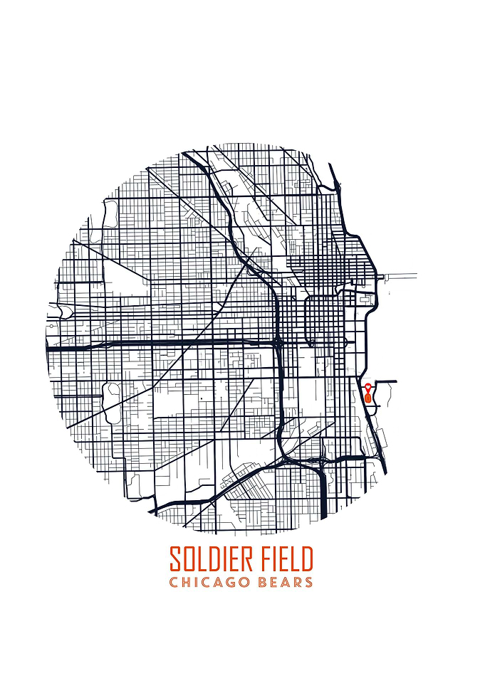 Soldier Field Stadium Map