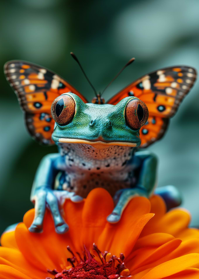 Cute tree frog