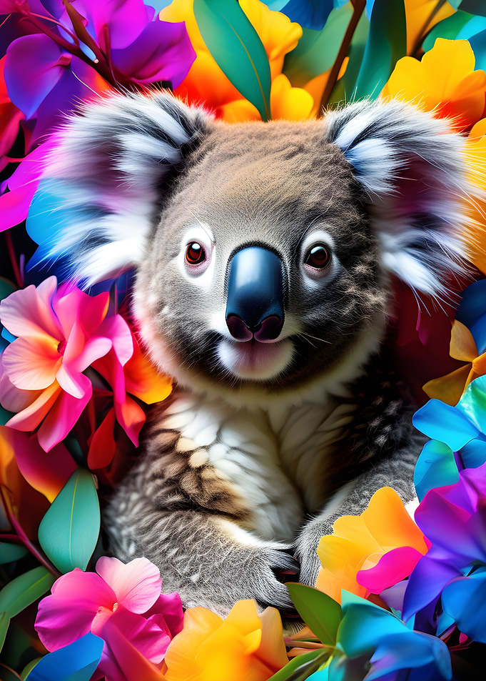Floral Koala