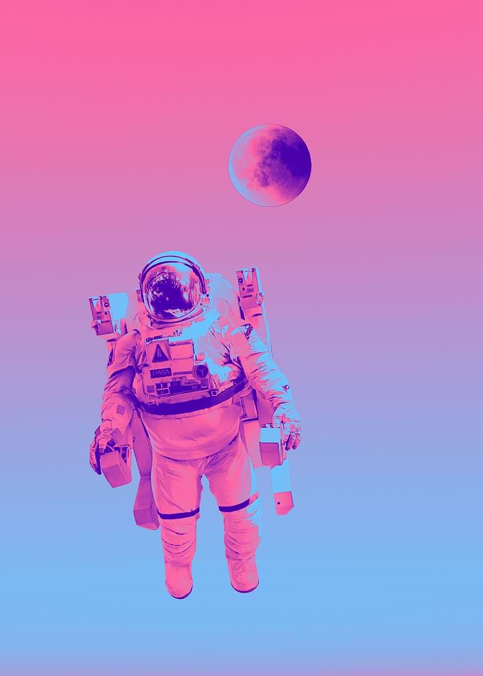 Astronaut Retro Style