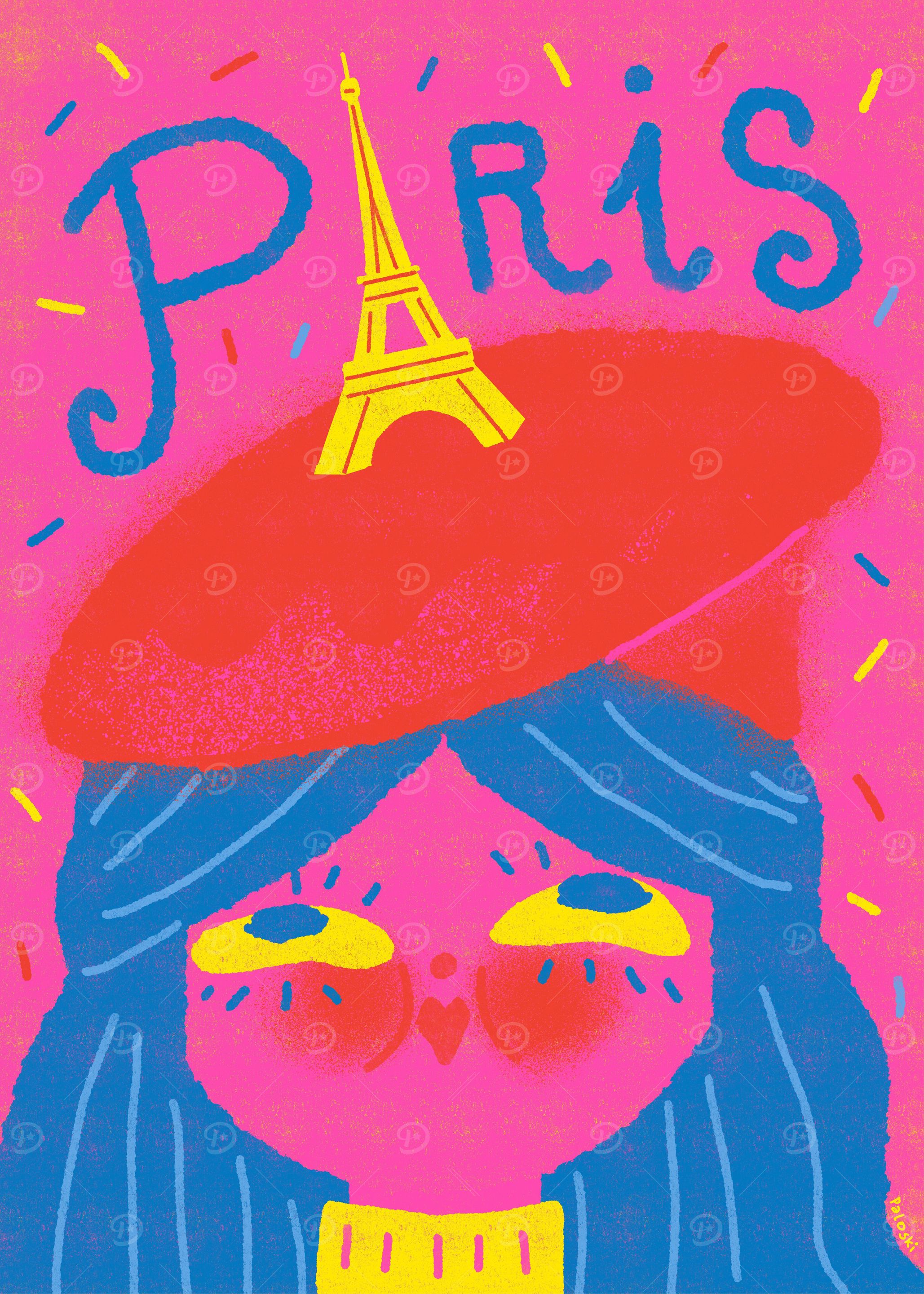Paris Beret Eiffel Tower 2