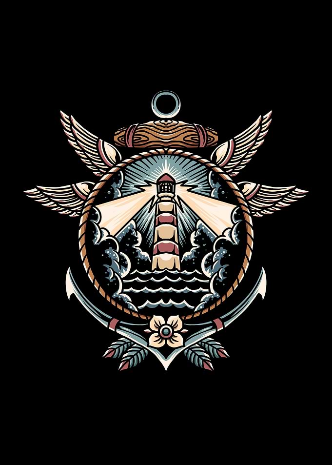 lighthouse tattoo