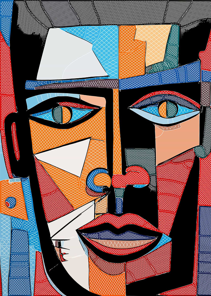 Geometric Man Portrait