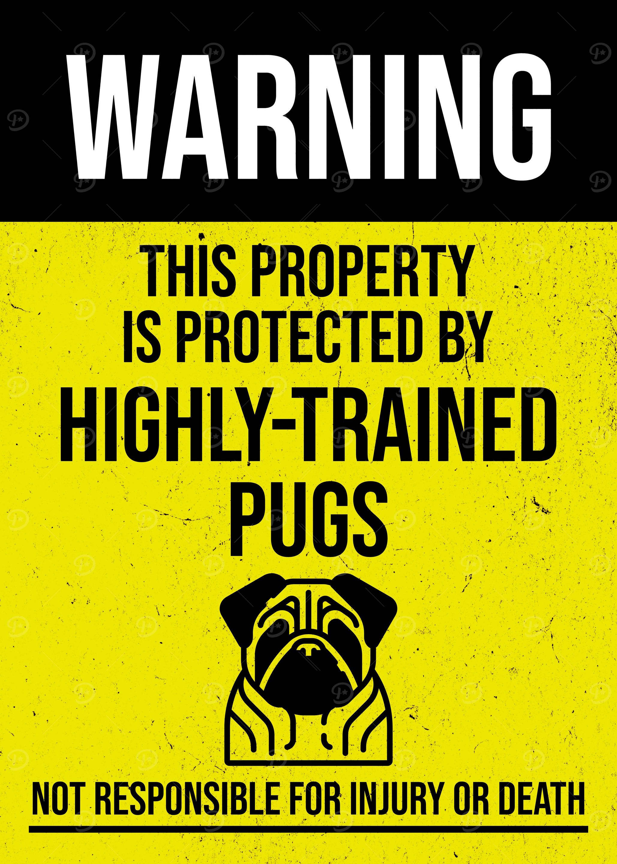 PROPERTY TRAINED PUGS