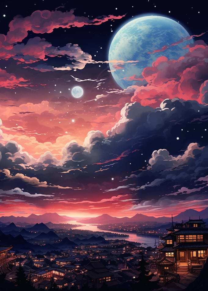 japanese night sky