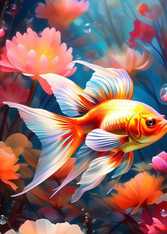 Floral Goldfish