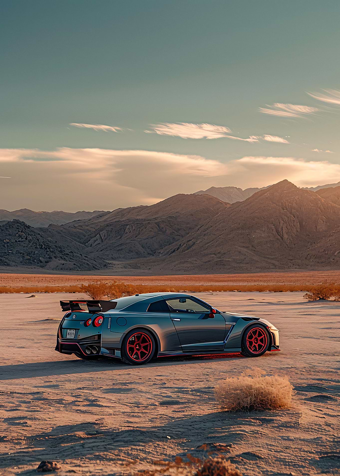 Desert Nissan GTR