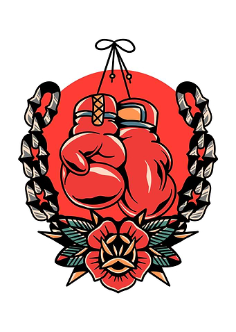 boxing glove tattoo