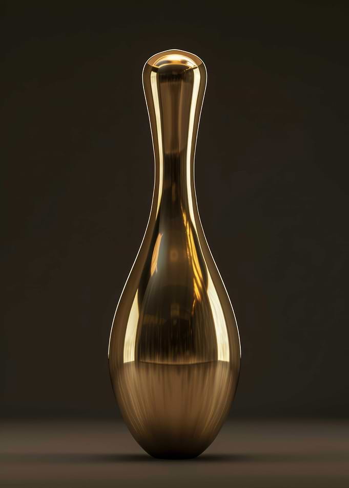 Pin 3D Dark Gold
