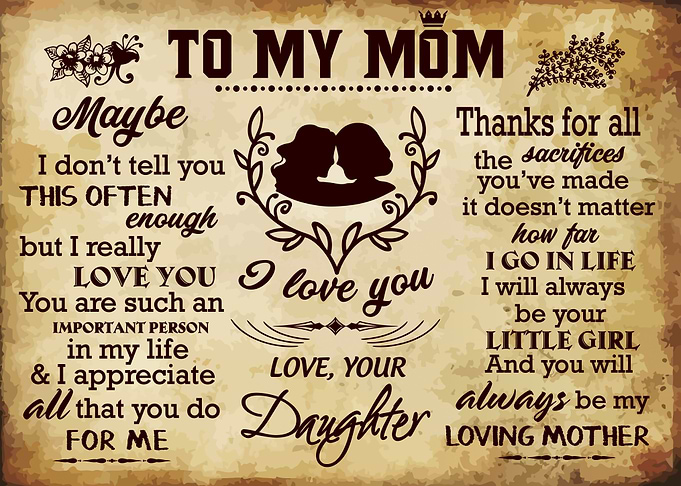 To My Mom Gift For Mom